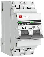 Выключатель автоматический EKF PROxima ВА47-63 2п 3А C 4.5кА картинка